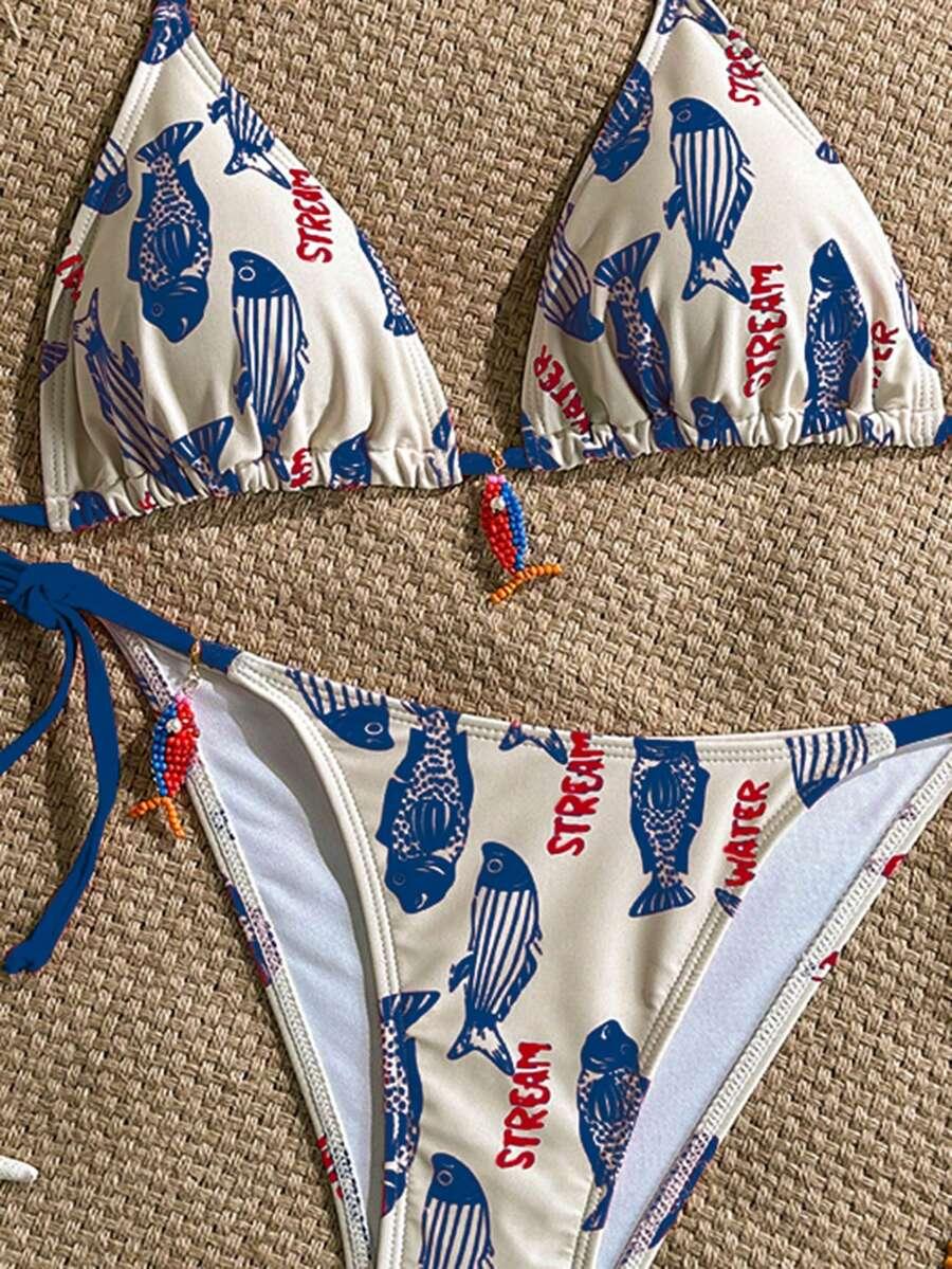 SHEIN DWUCZĘŚCIOWY STRÓJ KĄPIELOWY S09__M