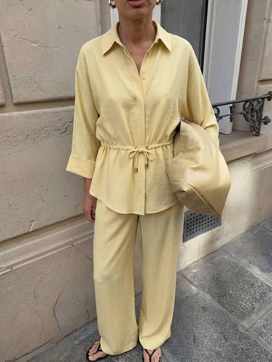 SHEIN KOSZULA SPODNIE KOMPLET S06__XS