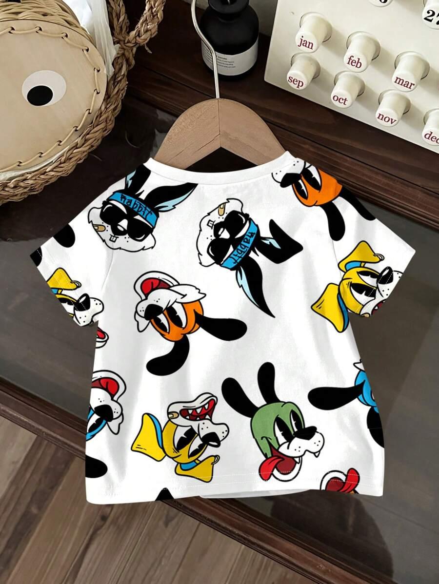 SHEIN T-SHIRT OKRĄGŁY DEKOLT S06__74/80