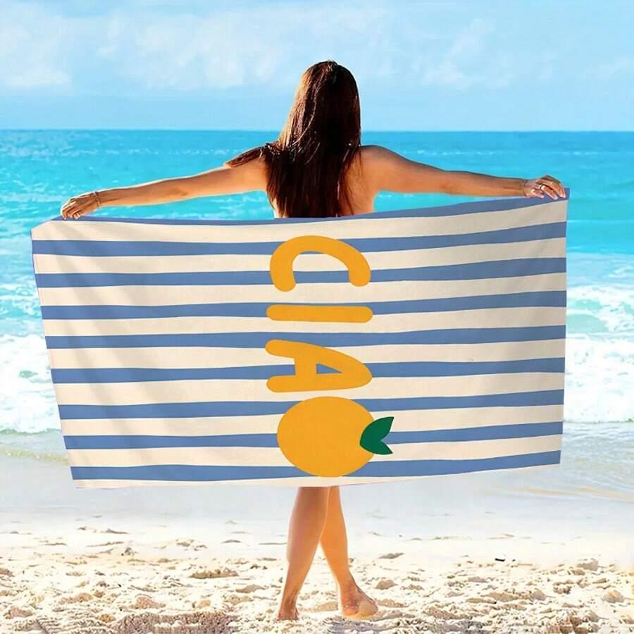 SHEIN RĘCZNIK PLAŻOWY PASKI S07__70X150