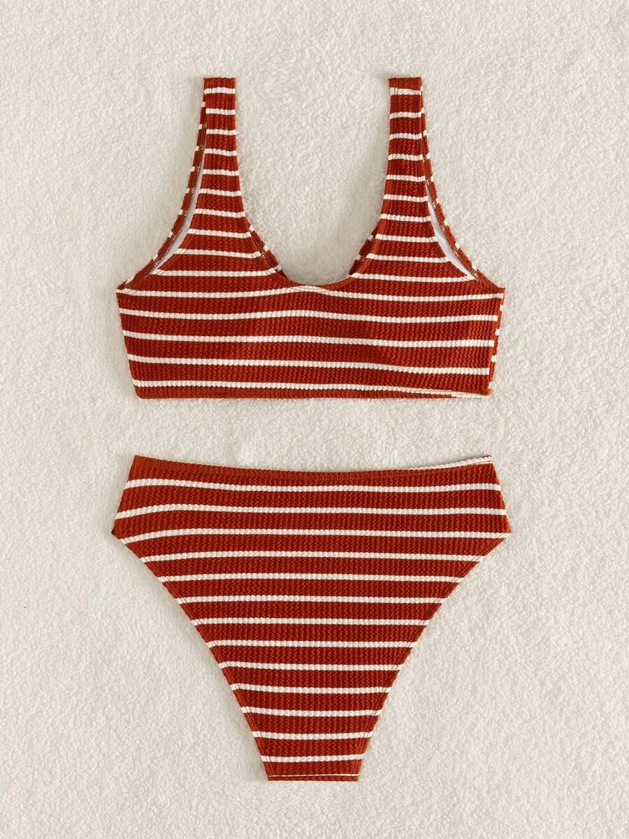 SWIM VCAY DWUCZĘŚCIOWY STRÓJ KĄPIELOWY PASKI S06__S