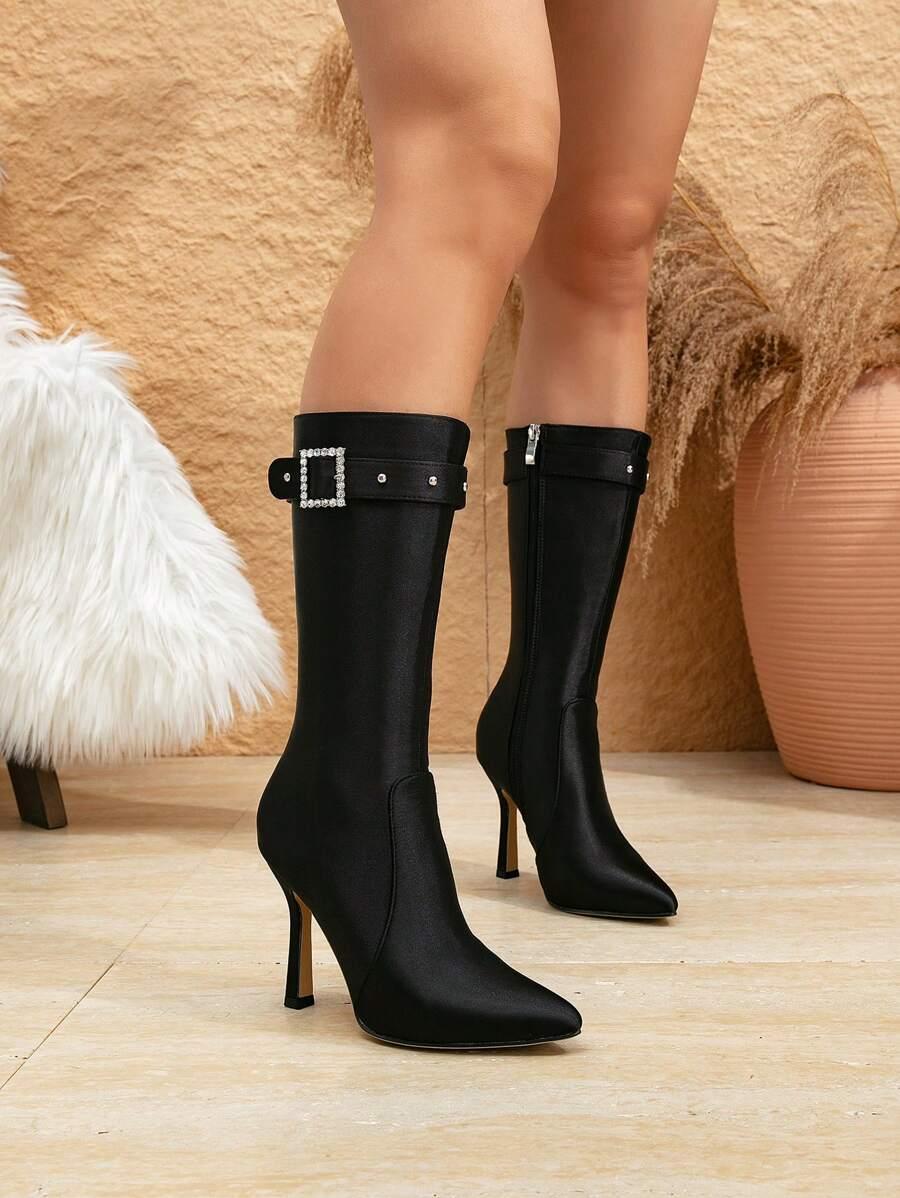 SHEIN CZARNE KOZAKI ZAMEK W01__39