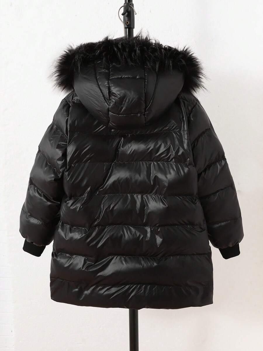 SHEIN CZARNA PIKOWANA KURTKA W01__134/140