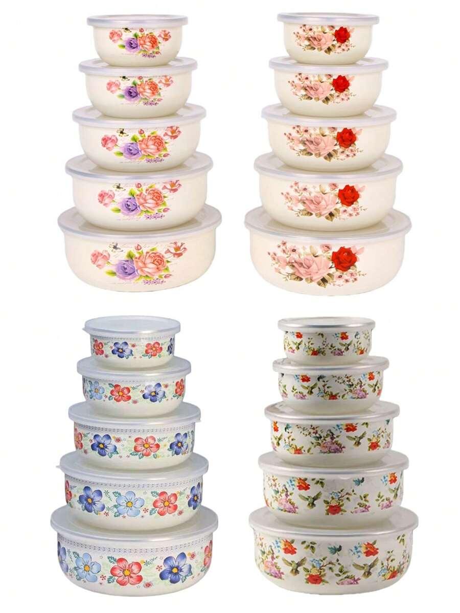 SHEIN POJEMNIK NA ŻYWNOŚĆ Z PRZYKRYWKĄ 5-PACK S07