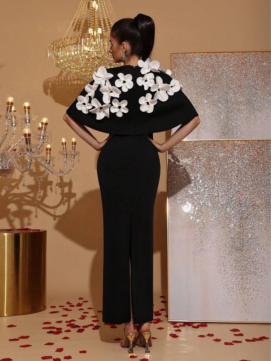 SHEIN MAXI SUKIENKA KWIATY S06__XXL