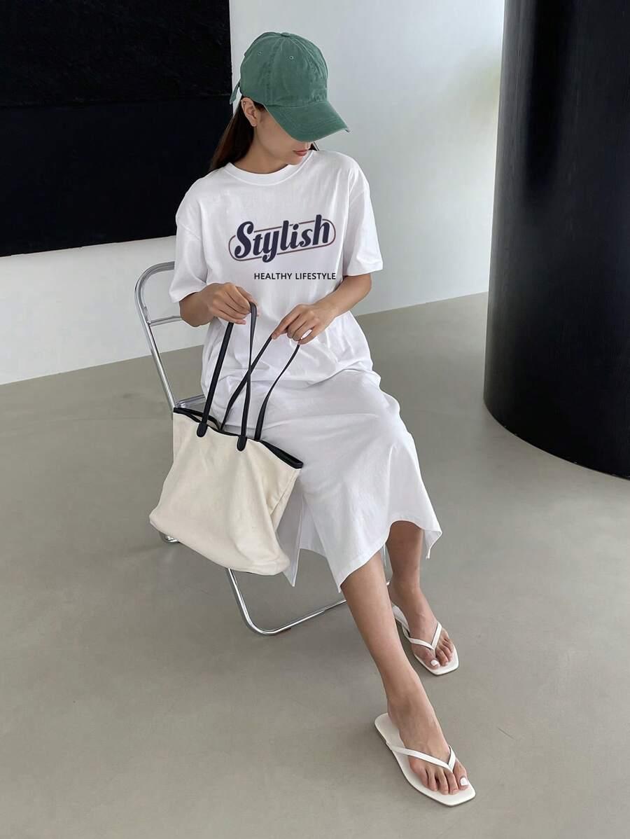 DAZY BIAŁA PROSTA SUKIENKA S06__L