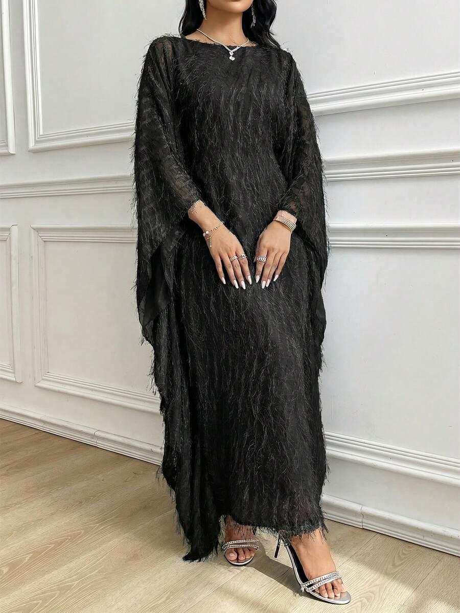 SHEIN CZARNA MAXI SUKIENKA S06__XL
