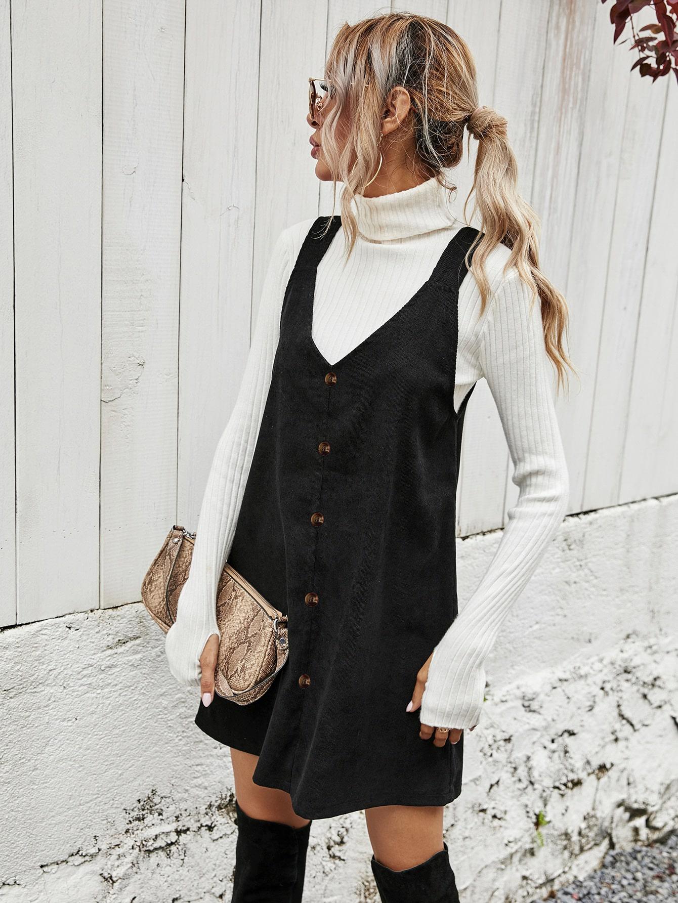 SHEIN CZARNA MINI SUKIENKA S06__L