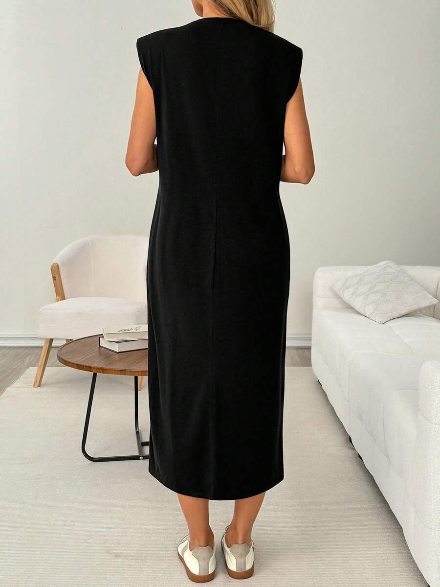 SHEIN CZARNA SUKIENKA BEZ RĘKAWÓW S06__XL