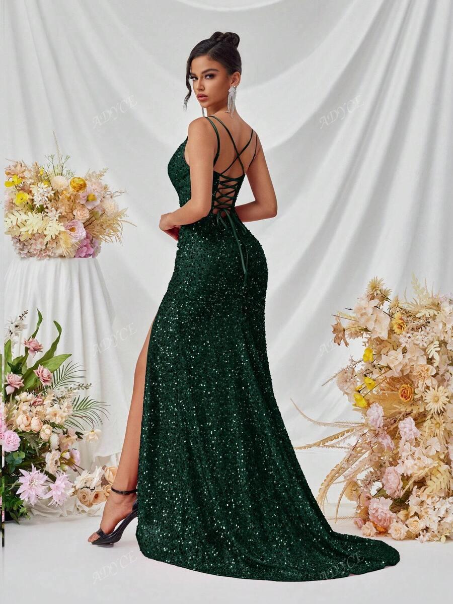 SHEIN ZIELONA MAXI SUKIENKA S06__M