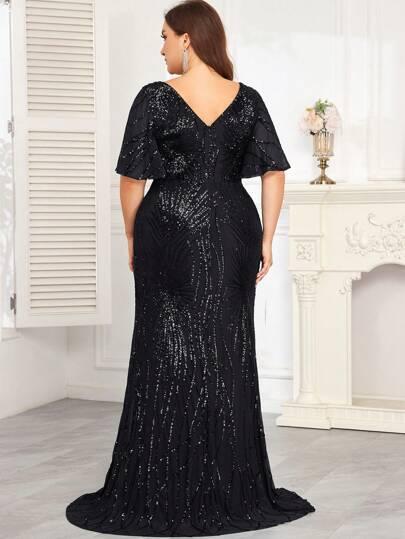 SHEIN CZARNA MAXI SUKIENKA S06__52