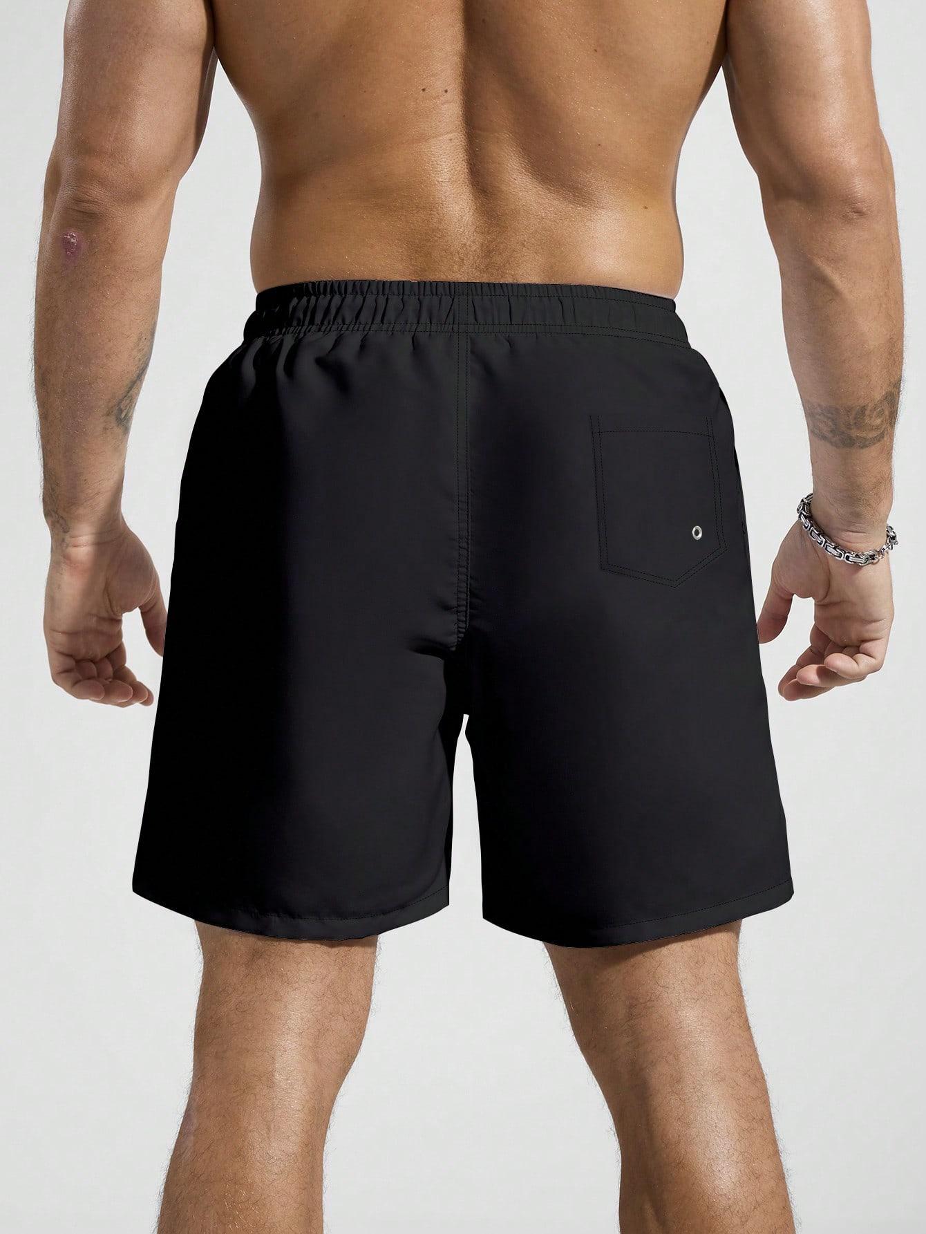SHEIN GRANATOWE KĄPIELÓWKI SPODENKI S06__M
