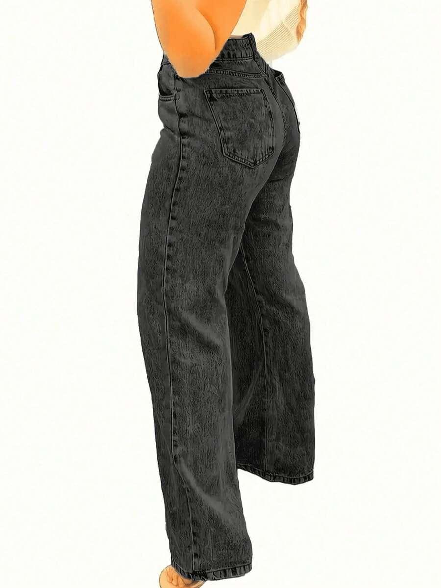 SHEIN CZARNE SPODNIE JEANS S06__50