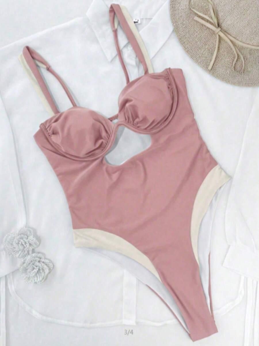 SHEIN JEDNOCZĘŚCIOWY STRÓJ KĄPIELOWY S09__M