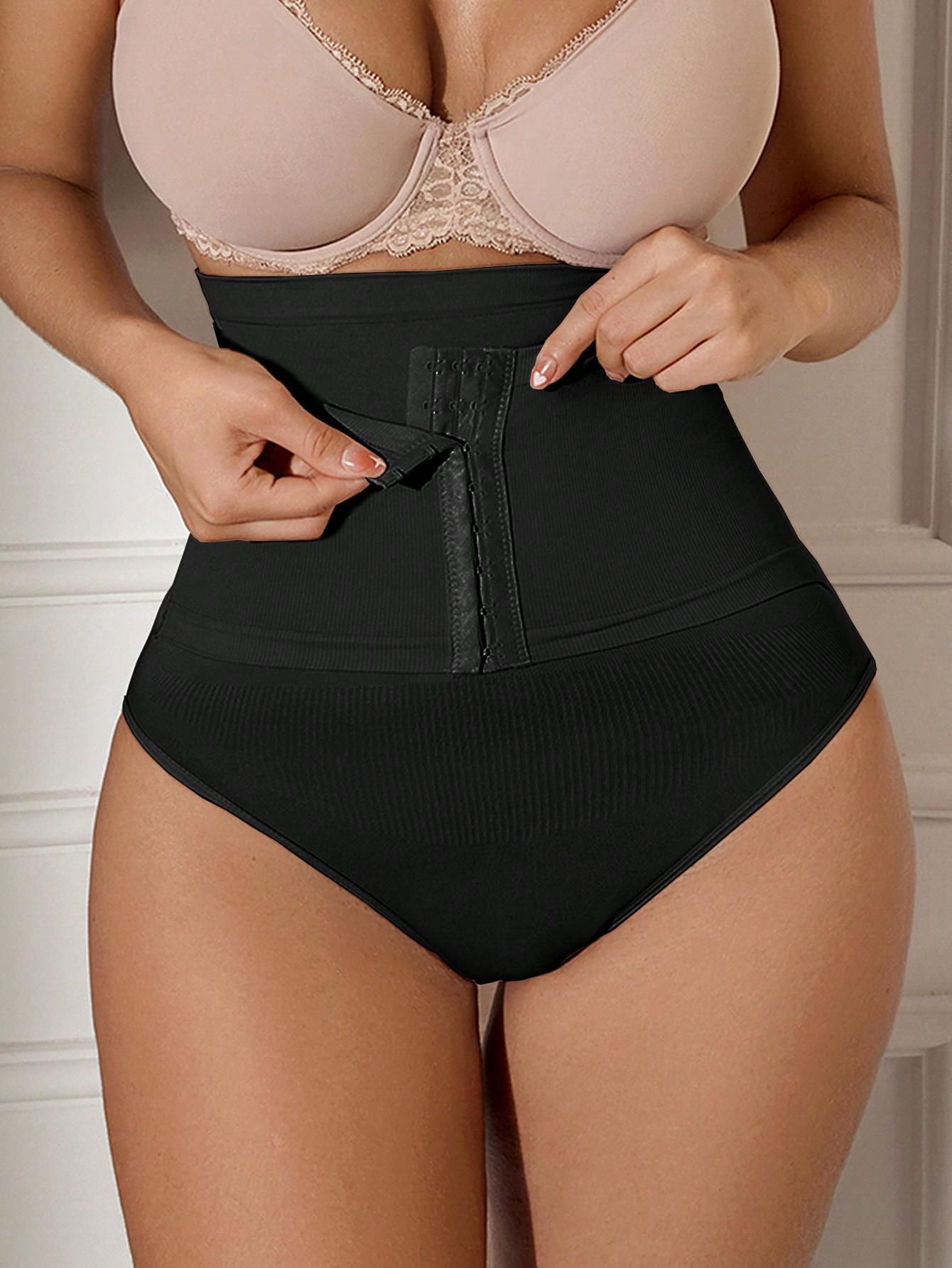 SHEIN CZARNE WYSZCZUPLAJĄCE MAJTKI S06__XXL