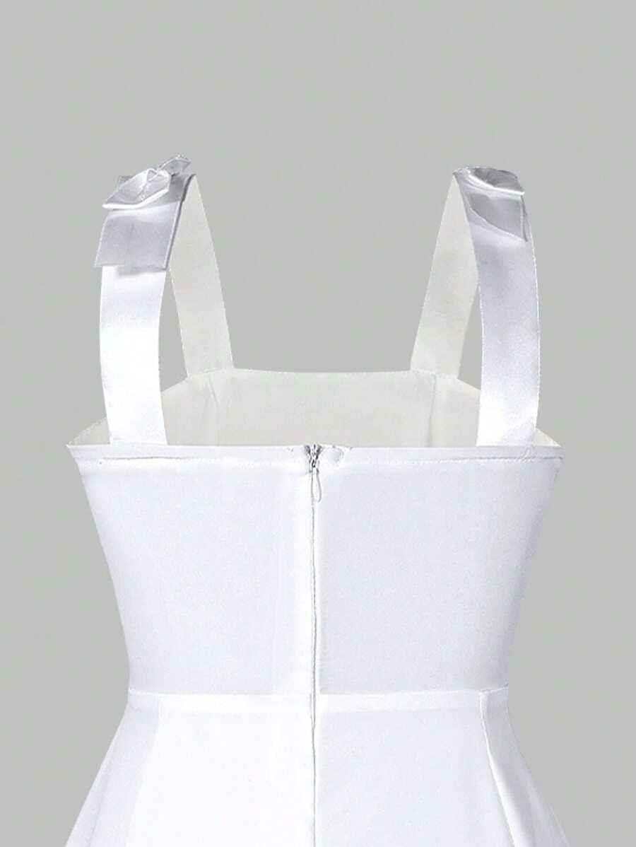 SHEIN BIAŁA SUKIENKA ZIP S06__146/152