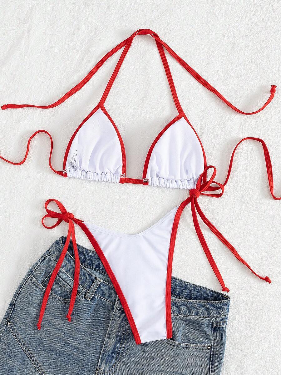 SHEIN DWUCZĘŚCIOWY STRÓJ KĄPIELOWY S09__XL