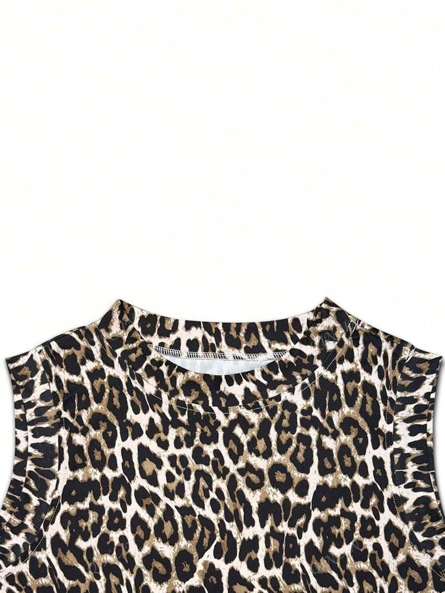 SHEIN SUKIENKA BEZ RĘKAWÓW ANIMAL PRINT ROZCIĘCIE S06__XXL