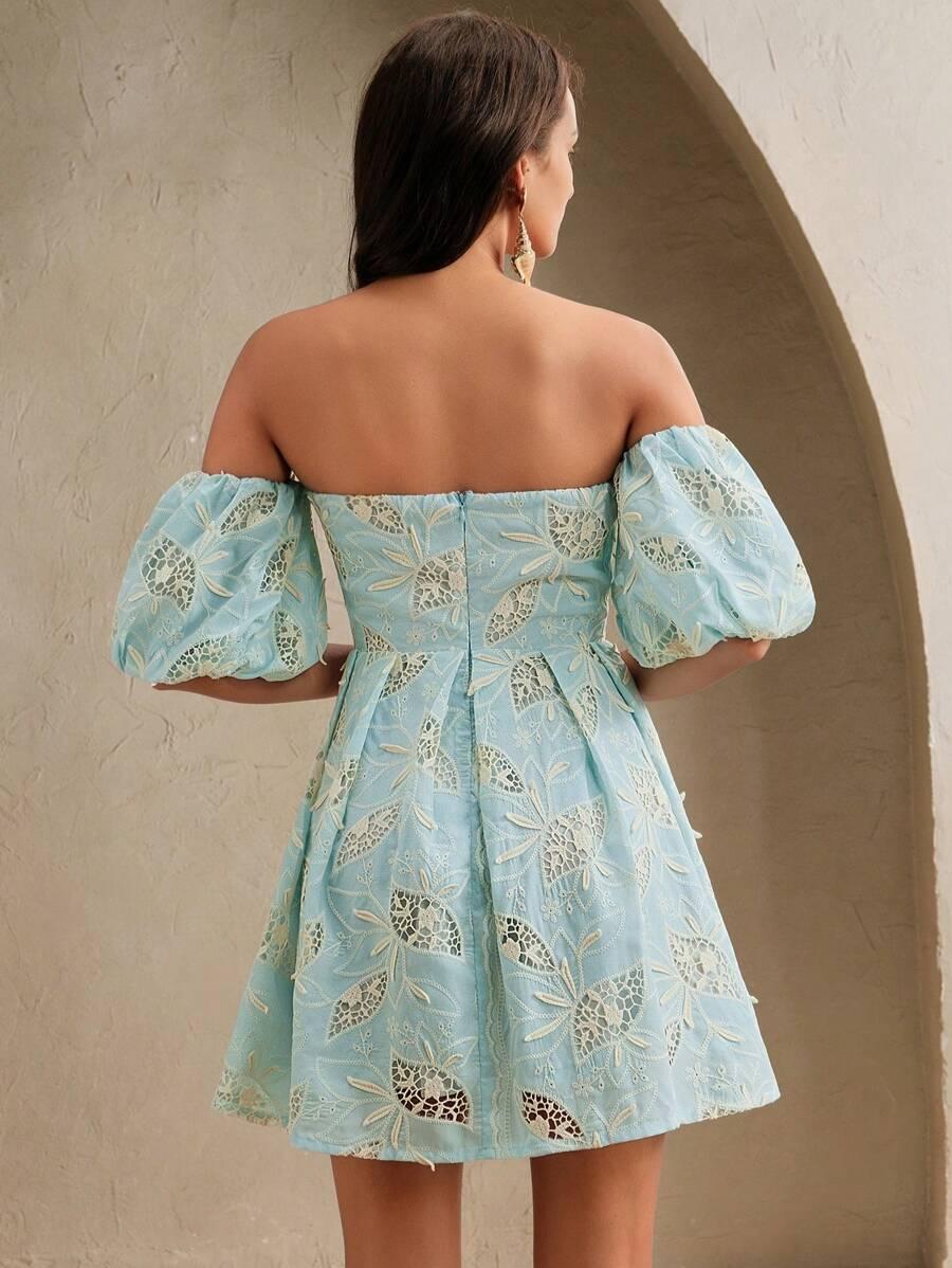 SHEIN NIEBIESKA MINI SUKIENKA S06__XXL