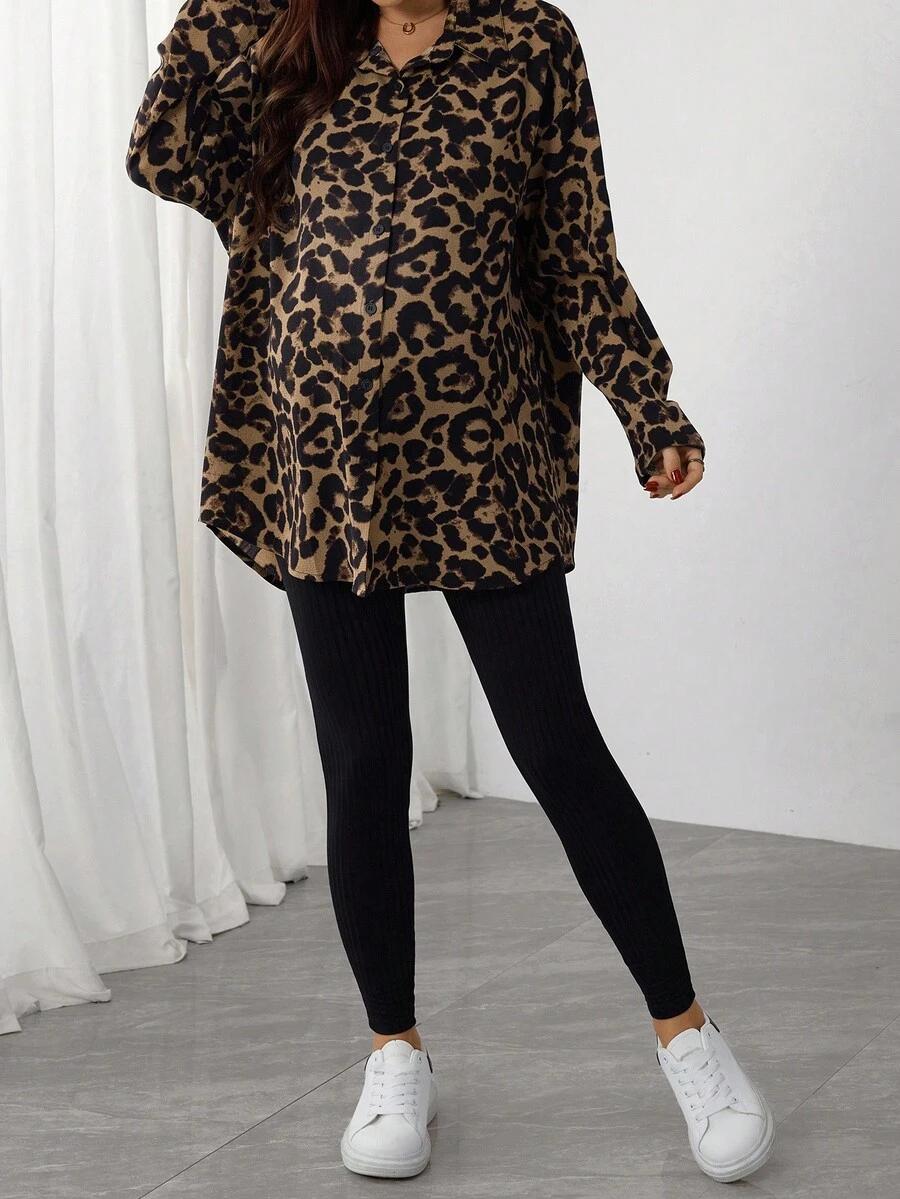 SHEIN CZARNY CIĄŻOWY KOMBINEZON S06__M