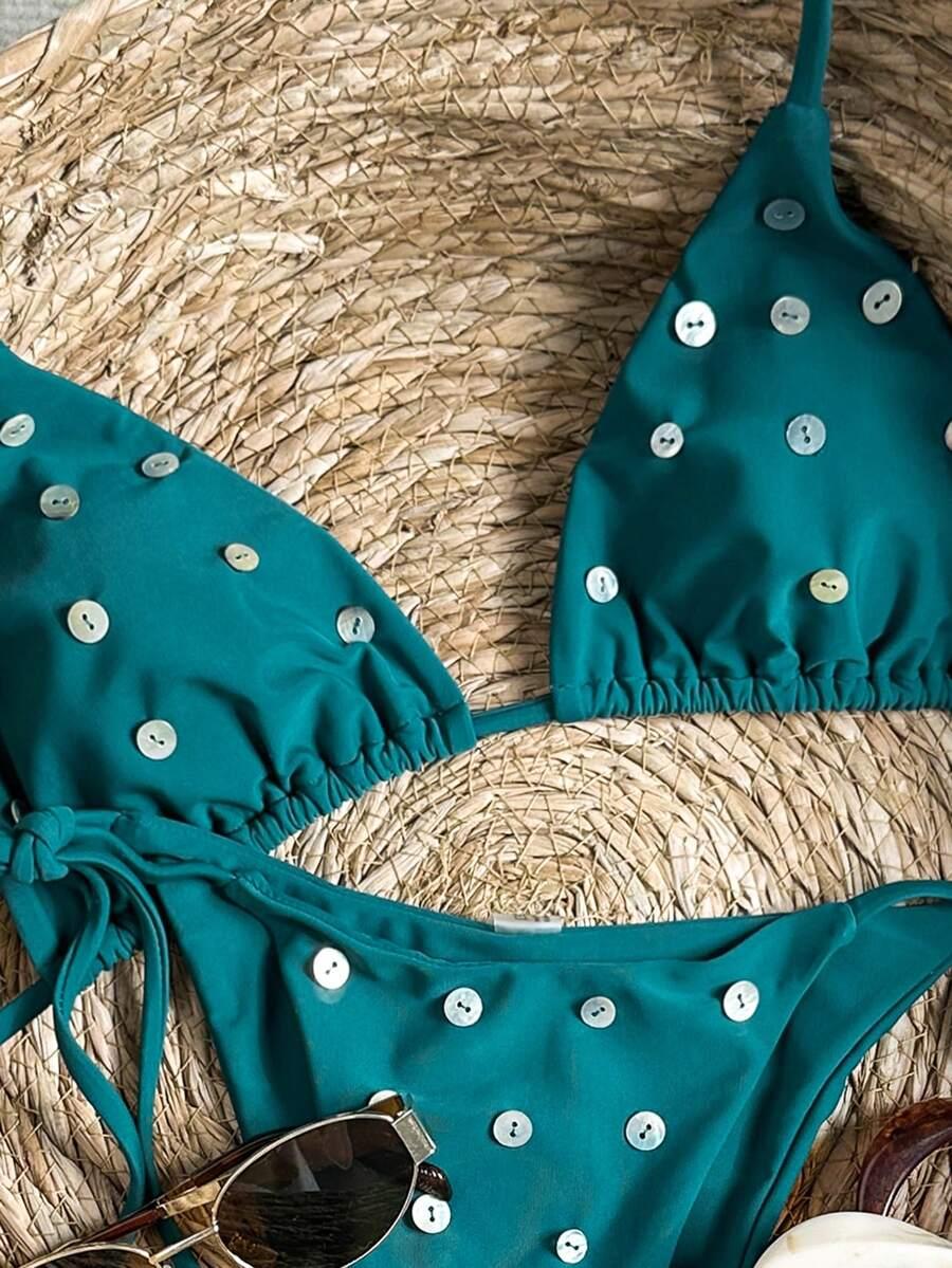 SHEIN DWUCZĘŚCIOWY STRÓJ KĄPIELOWY S09__M