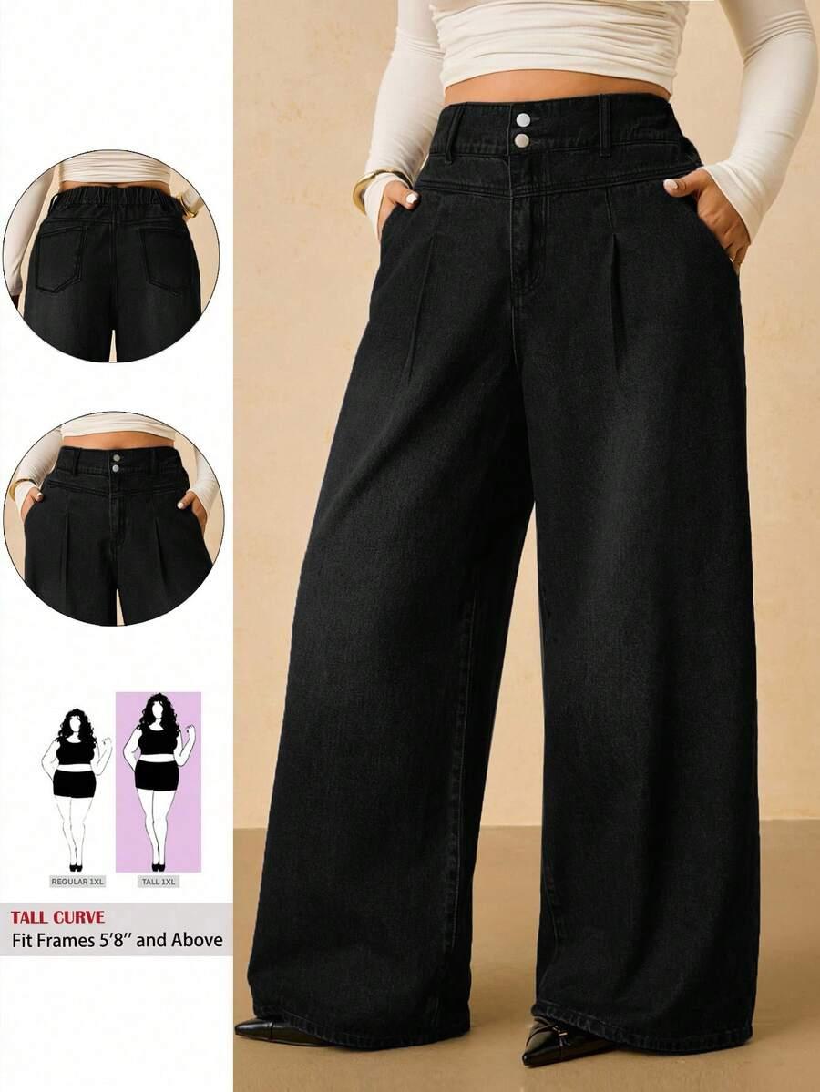 SHEIN CZARNE SPODNIE JEANS S06__48