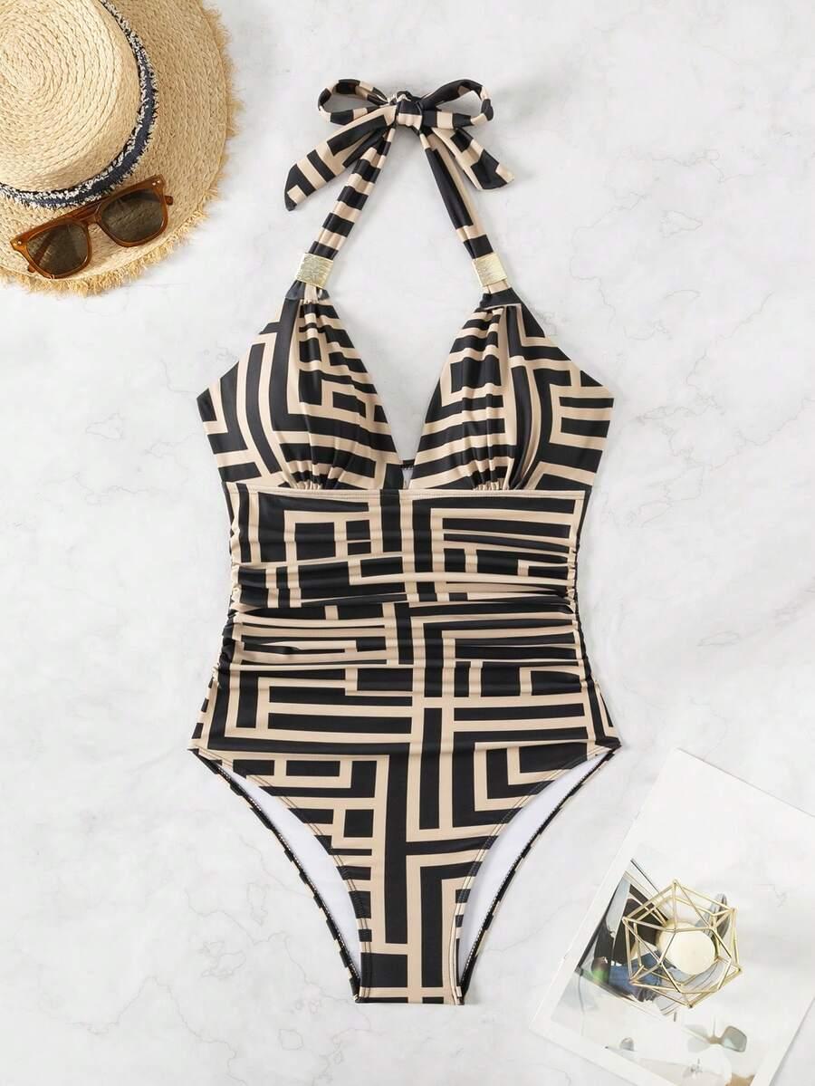 SHEIN STRÓJ KĄPIELOWY JEDNOCZĘŚCIOWY WZÓR S09__XL
