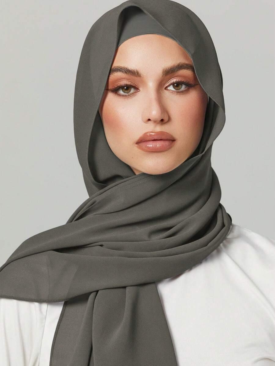 SHEIN SZARA CHUSTA NA GŁOWĘ S07