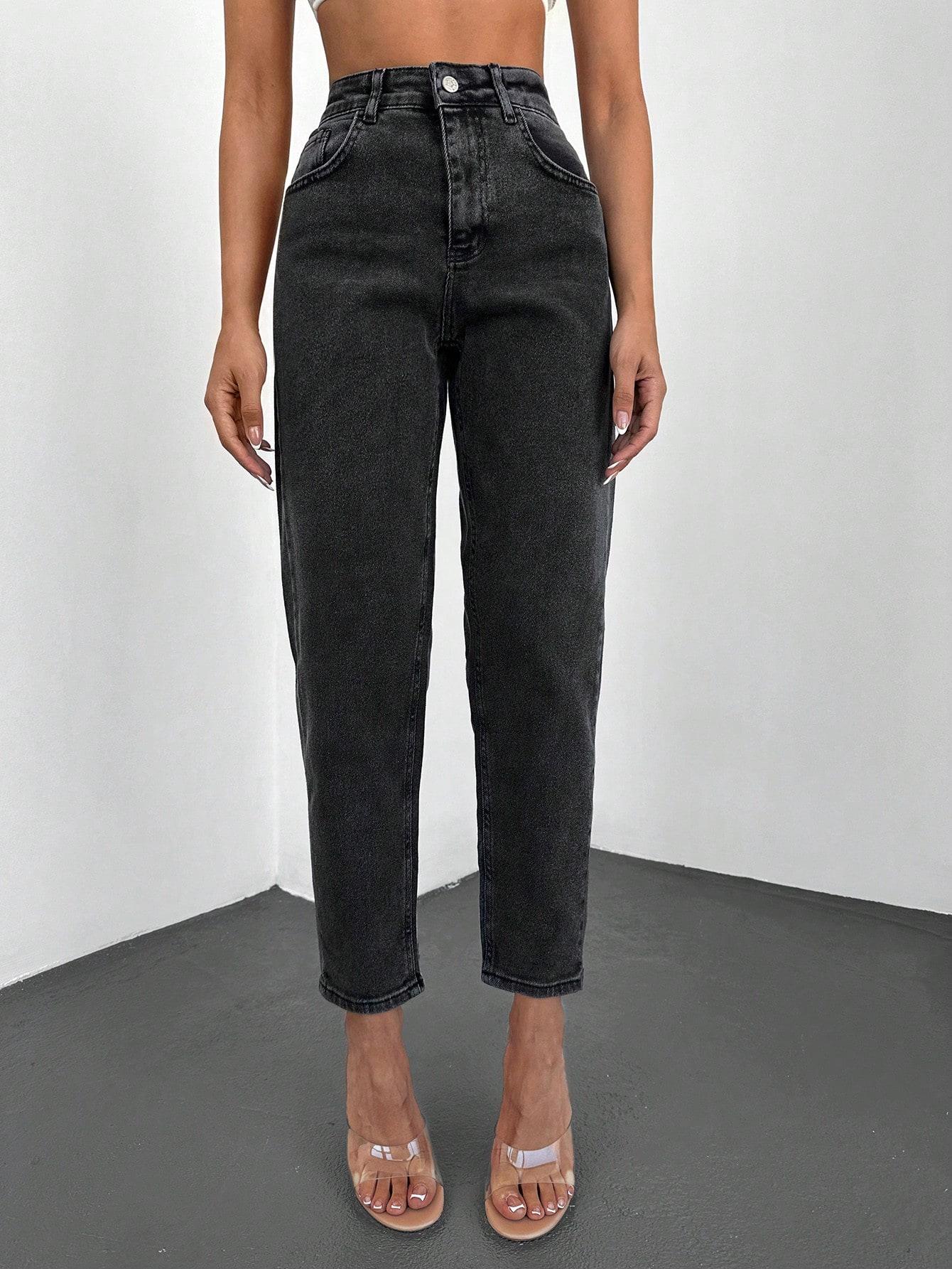 SHEIN CZARNE SPODNIE JEANS S09__XS