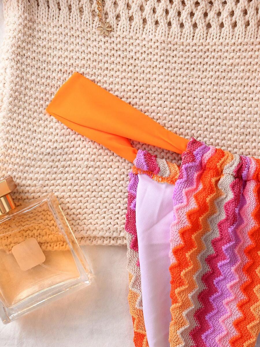 SHEIN DWUCZĘŚCIOWY KOSTIUM KĄPIELOWY BIKINI KOMPLET S09__XL