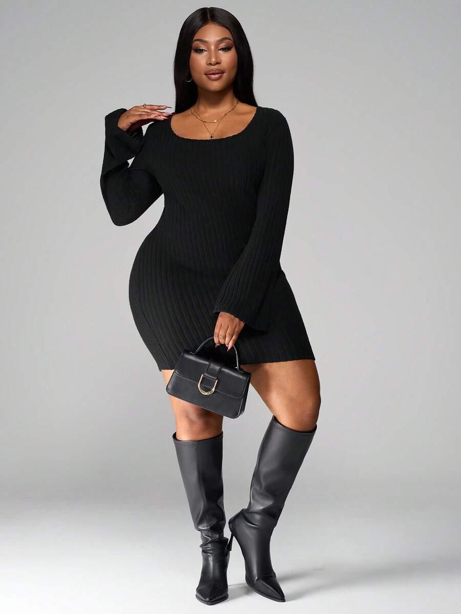 SHEIN CZARNA MINI SUKIENKA S06__50
