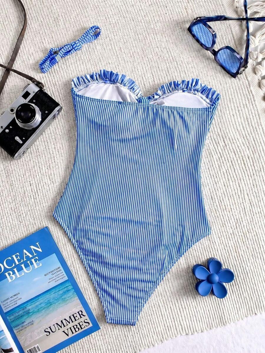 SHEIN JEDNOCZĘŚCIOWY STRÓJ KĄPIELOWY S09__L