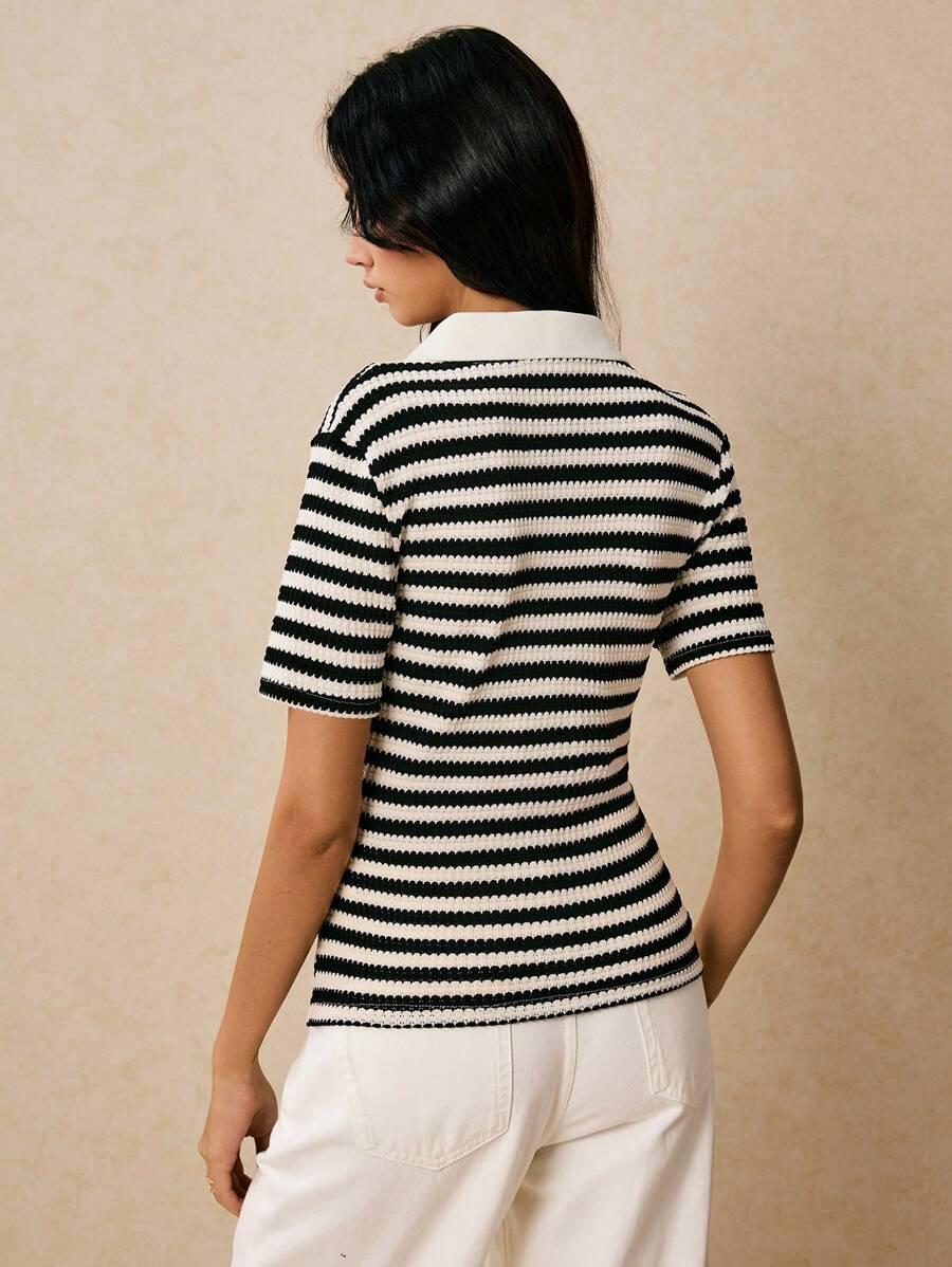 SHEIN BLUZKA W PASKI S06__M