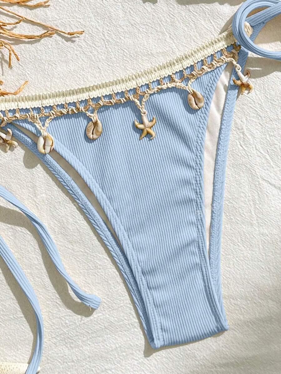 SHEIN NIEBIESKI KOMPLET BIKINI S09__XS