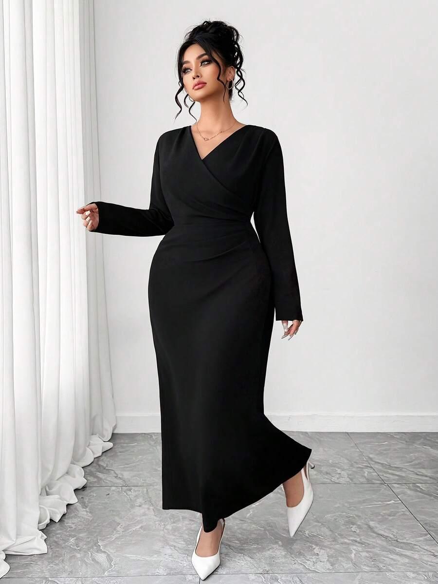 ELENZGA CZARNA MAXI SUKIENKA S06__XXL
