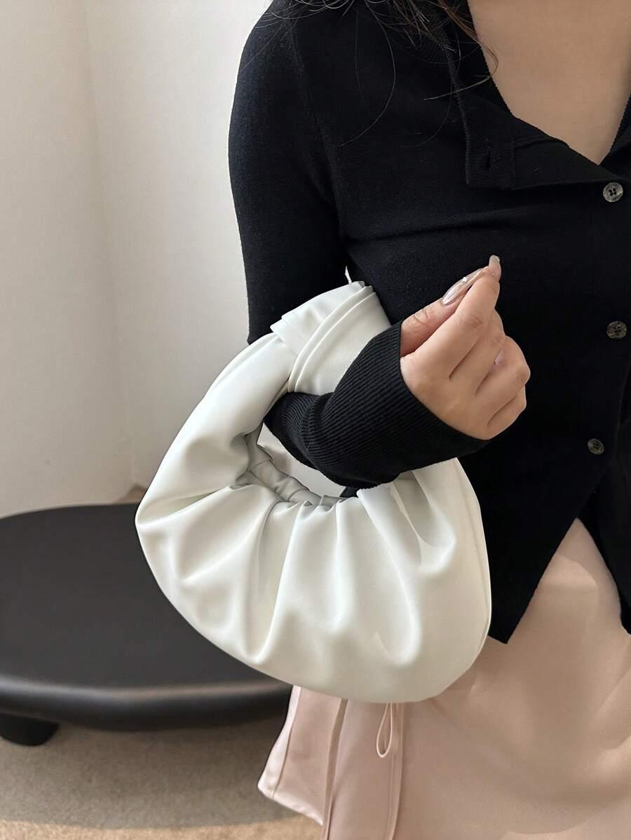SHEIN BIAŁA TOREBKA MARSZCZENIE S07__29X1X29