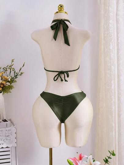 SHEIN DWUCZĘŚCIOWY STRÓJ KĄPIELOWY S09__XL