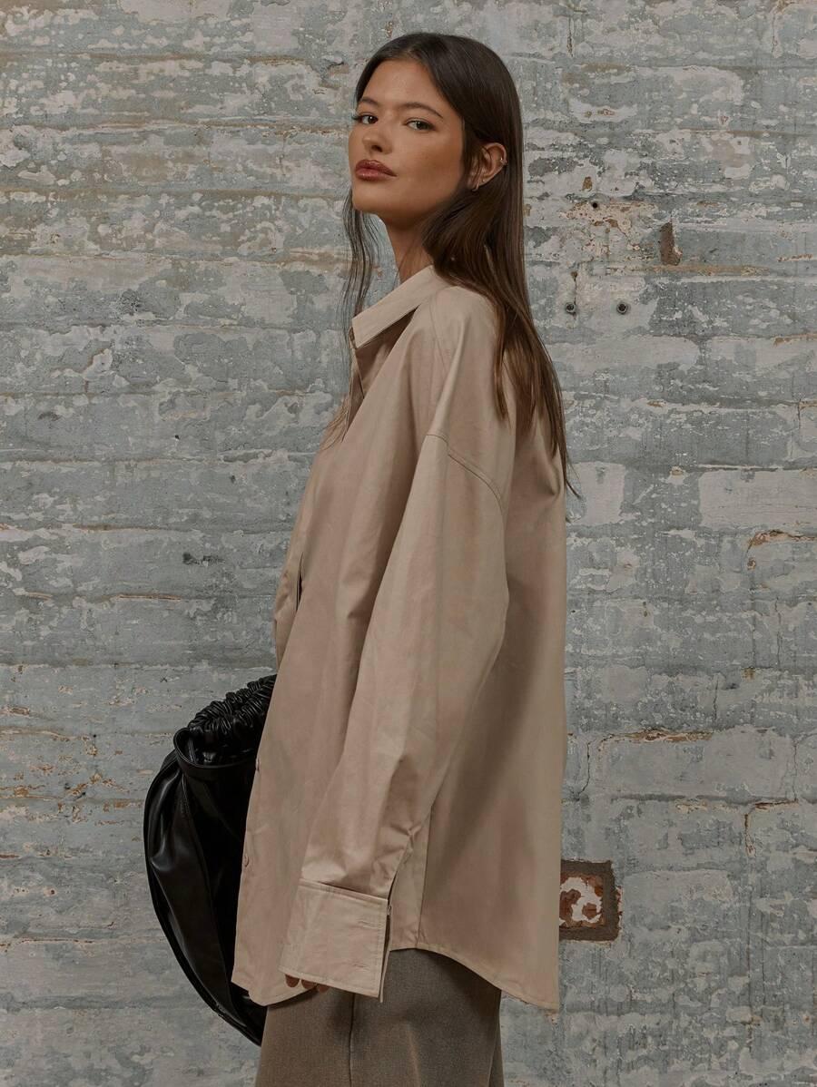 MUSERA BEŻOWA KOSZULA GUZIKI S06__XL