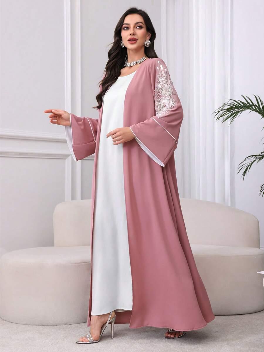 AL NAJMA RÓŻOWA NARZUTKA ZDOBIENIE S06__XXL