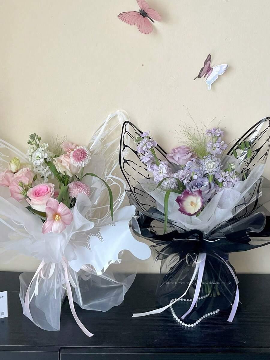 SHEIN PAPIER DO PAKOWANIA W KSZTAŁCIE SKRZYDEŁ MOTYLA 40SZT S07__57CM