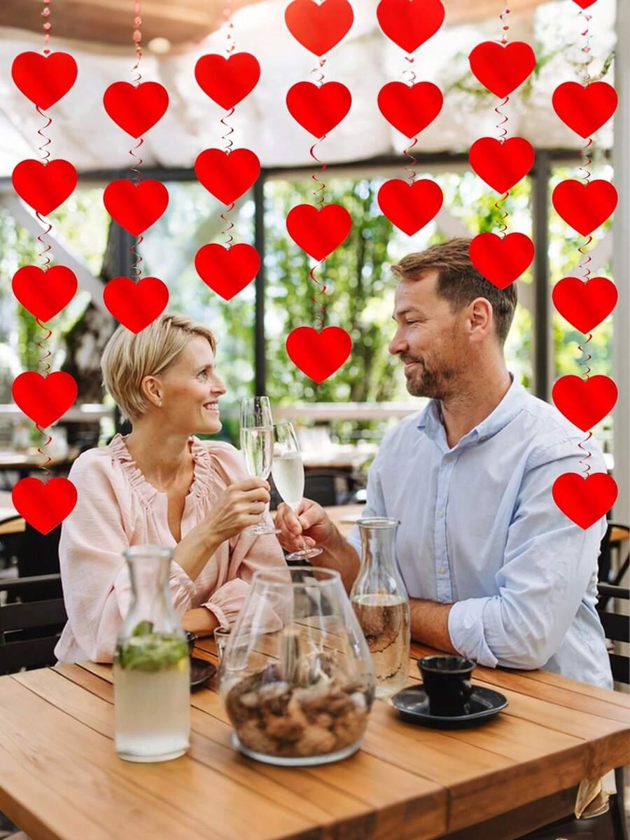 SHEIN DEKORACJA WISZĄCA SERCA 12SZT. S07__