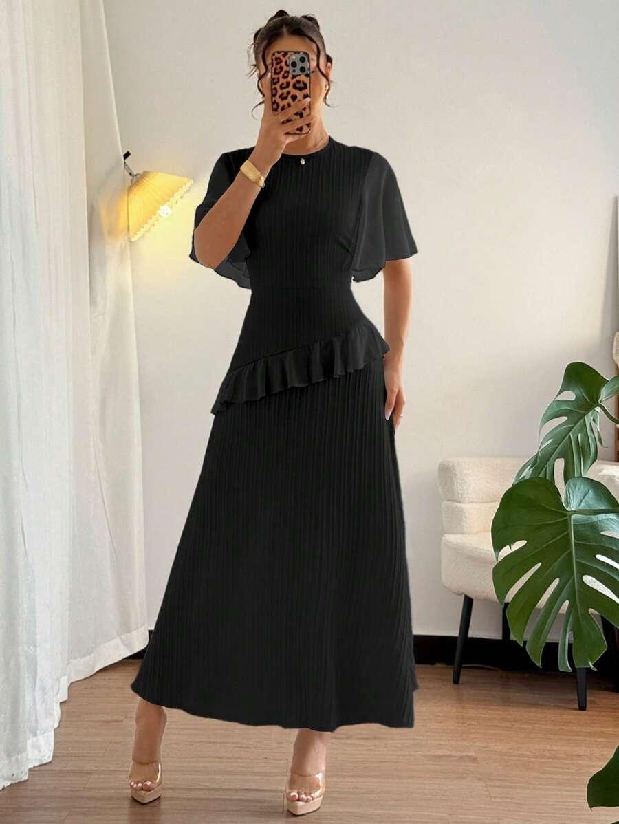 ELENZGA CZARNA MAXI SUKIENKA S06__L