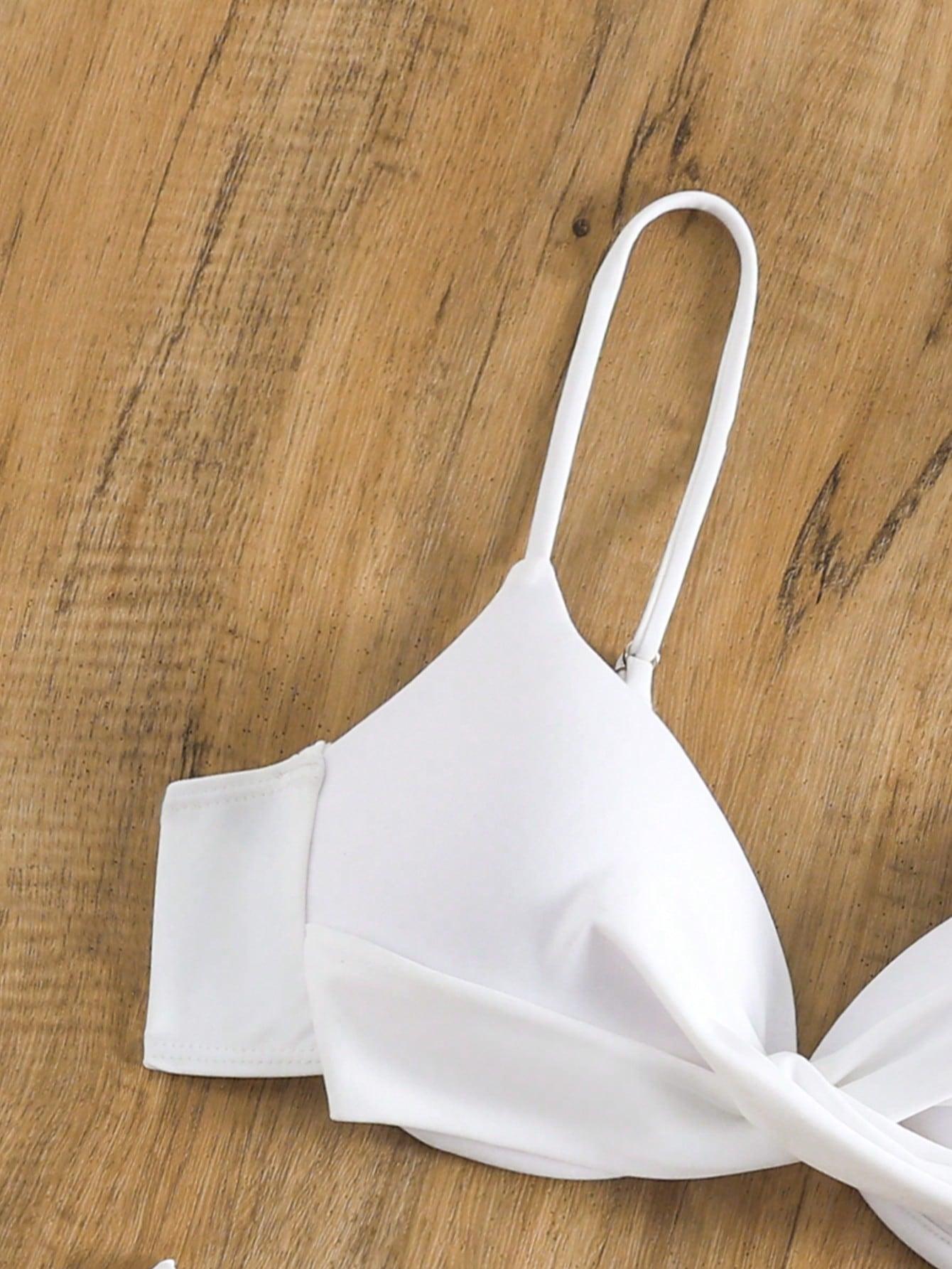 SHEIN BIAŁY DÓŁ OD BIKINI S09__M