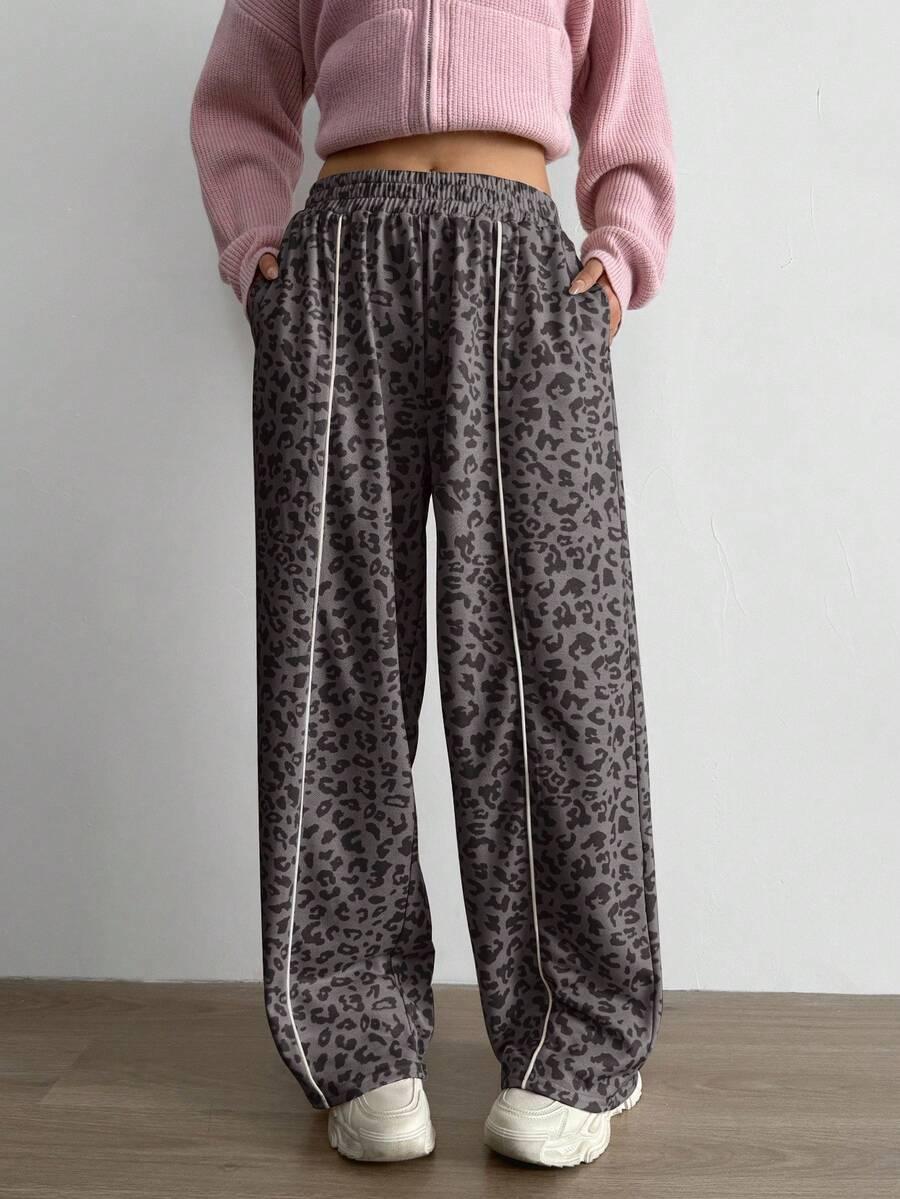 AIDYLA SPODNIE DRESOWE PRINT S06__L