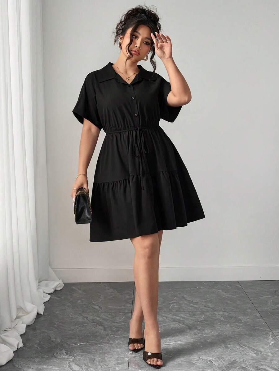 ELENZGA CZARNA MINI SUKIENKA S06__XXL