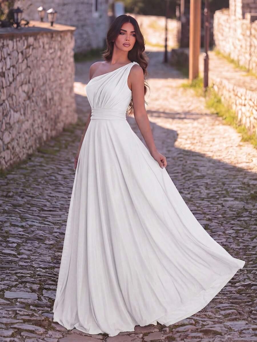 FAERIESTY BIAŁA MAXI SUKIENKA TIUL S06__L
