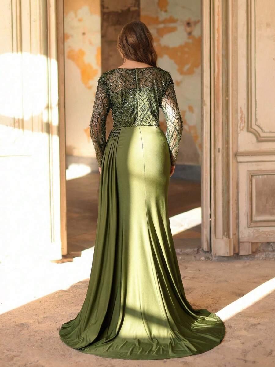AUREIA ZIELONA MAXI SUKIENKA S06__50
