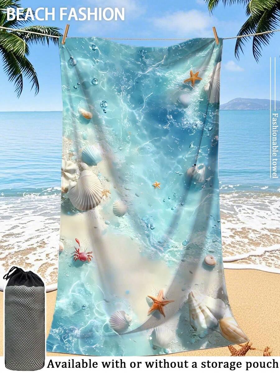 SHEIN RĘCZNIK PLAŻOWY WZÓR S07__70X140CM