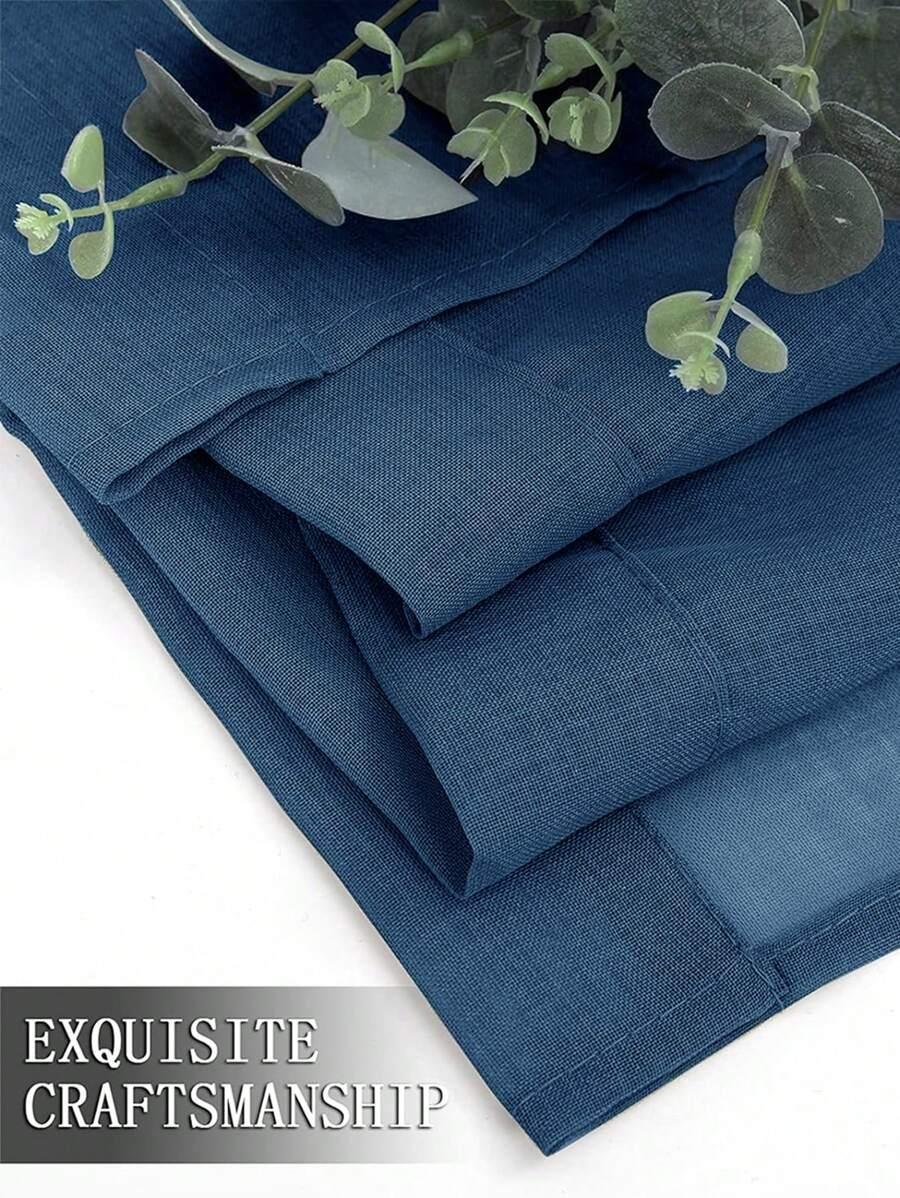 SHEIN NIEBIESKIE ZASŁONY 2-PACK S07__100X130CM