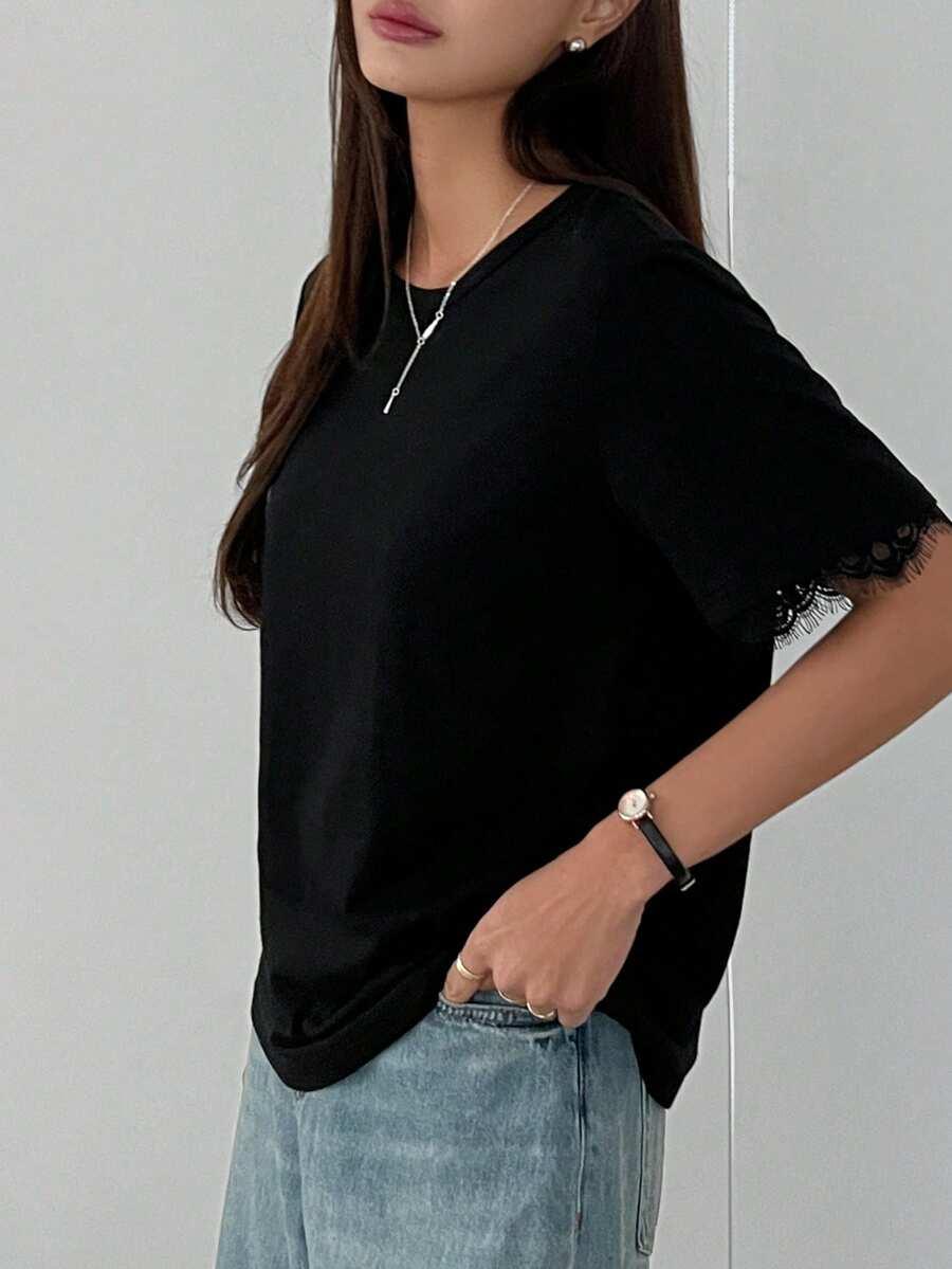 DAZY CZARNY T-SHIRT BASIC S06__XL